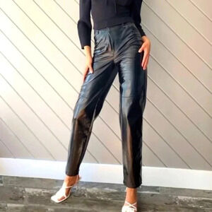 Aritzia Wilfred Funk Pant High-waisted vegan leather pants